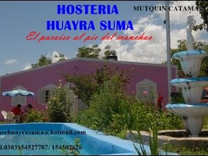 Alquiler Turístico HUAYRA SUMA de Mutquín, Pomán, Catamarca